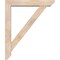 Ekena Millwork Traditional Slat Smooth Bracket w/ Offset Brace, Douglas Fir, 5 1/2"W x 30"D x 36"H BKT0604X30X36TRA06SDF - alternate 2